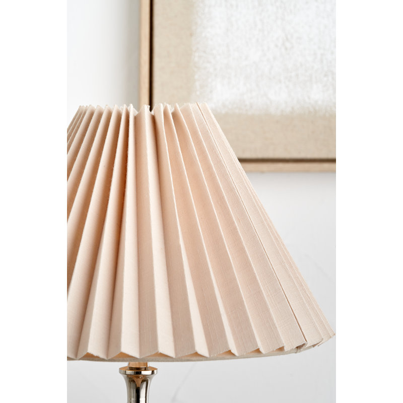 Pleated Empire Linen Blend Shade, 35cm