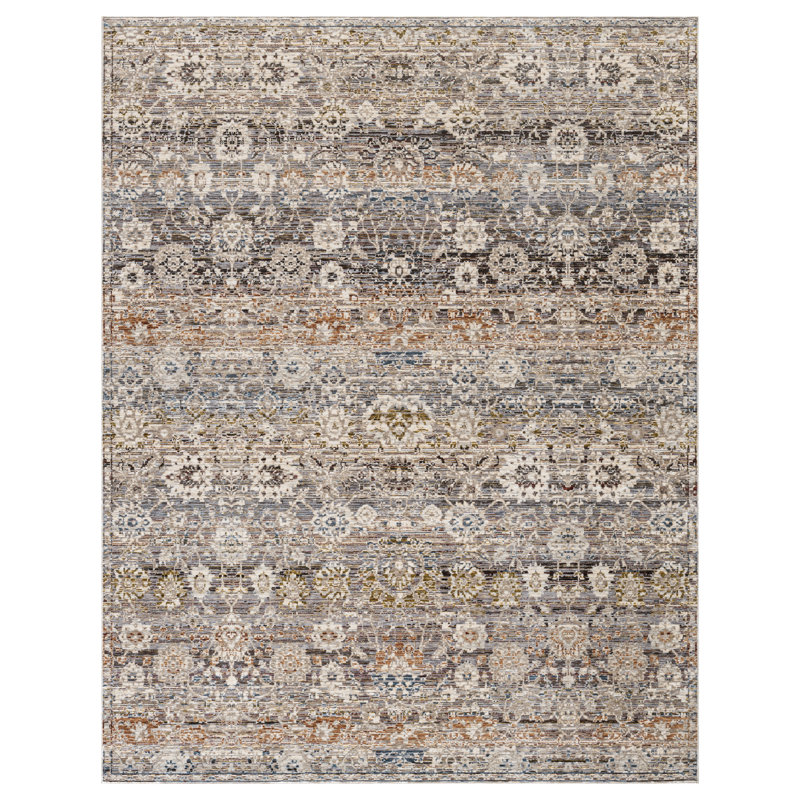 Erased Elegance Harvest Stripe Power-Loomed Area Rug, Runner 2'6" x 10'