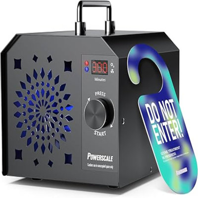 Ozone Generator 55,000Mg/H OZB1 Ozone Odor Eliminator Commercial Ozone Machine Odor Removal, For Home, Car, Pet Room Ozone Machine - High Capacity Ionizer Ozone Air Purifier, Black