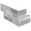 Stonecrest 6 in. x 18 in. Multi Finish Marble Ledger Corner Wall Tile-91943255