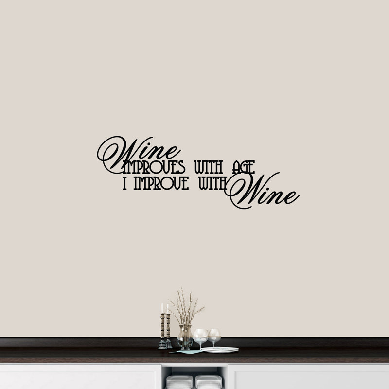 Décalcomanie murale à vin, Noir