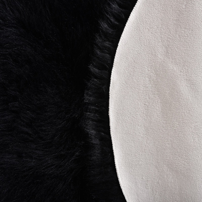 Kaweh Faux Sheepskin Indoor Rug, Rectangle 5' x 6'7"