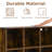6 Cube Bookcase, Storage Organizer Bookshelf With LED Lights, Modern Farmhouse Wood Bookcase For Living Room, Bedroom, Home Office, Brown-123031830-123031829