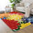 ZonLi Tropical Floral Indoor/Outdoor Rug, 8' x 10', Multicolored, Waterproof, Washable, Non-Slip-129467908-129467909