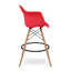  Tabouret de comptoir avec accoudoirs, vert, paquet de 4-71243293