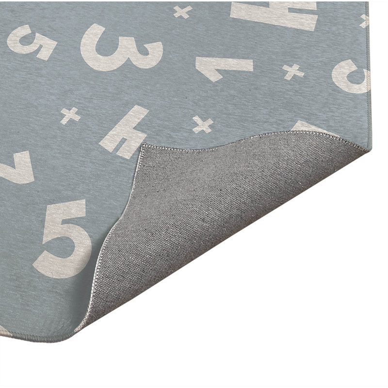 Numbers Indoor Doormat, Slate Blue, 48" W x 72" L