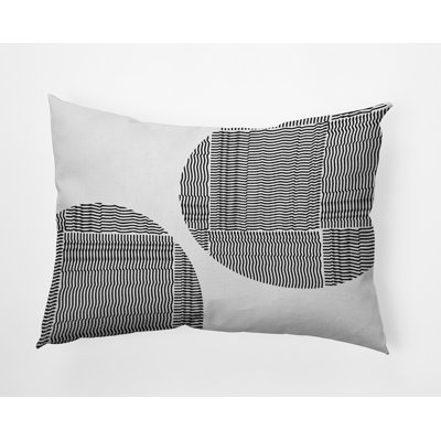 Housse et insert de coussin rectangulaire en polyester pour l'intérieur et l'extérieur