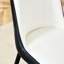 Élégant siège en polyuréthane blanc et noir de 2 pieds dorés pour une salle à manger avec chaises modernes et métal doré-1128513101-1128513096-1128513093