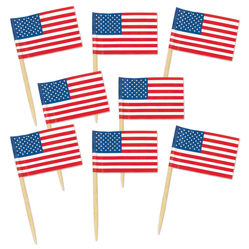 Choix de drapeau Pkgd US - 2 ½ po - paquet de 12
