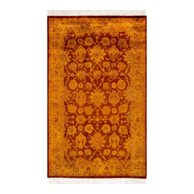 Fine Vibrance One-of-a-Kind 3' 2" x 5' 1" Hand Knotted Area Rug