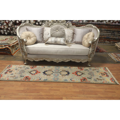 Handmade Wool Tribal Oriental Indian Runner Rug 3x8