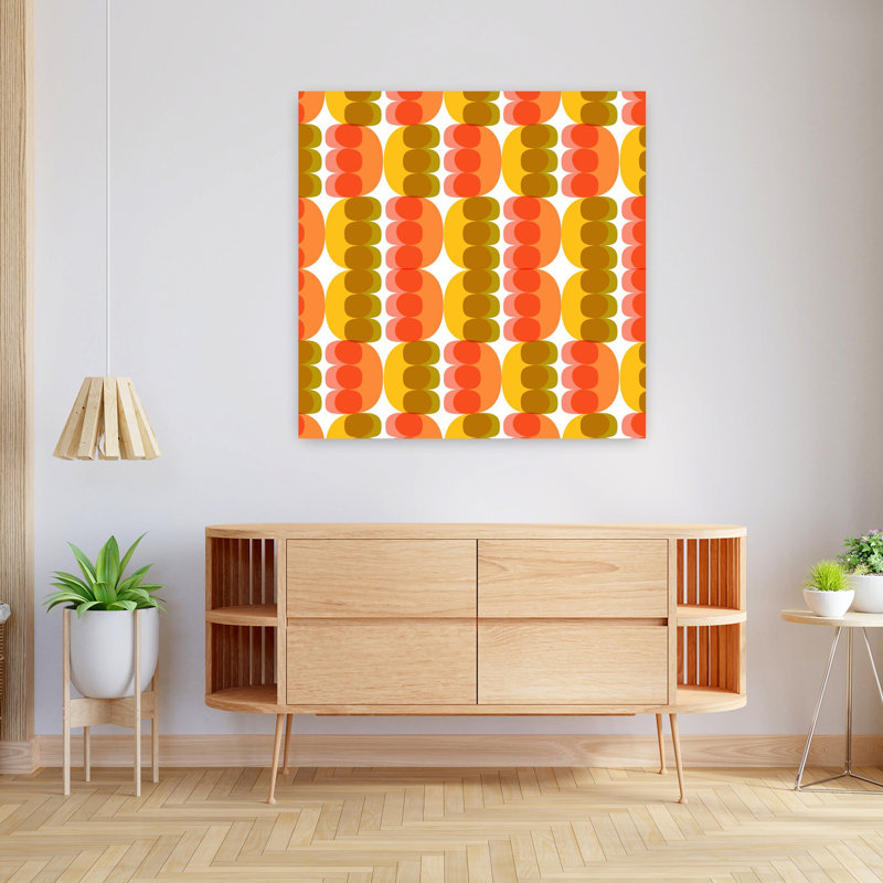 Atomic Art 1, art abstrait contemporain, H 36 po x l 36 po