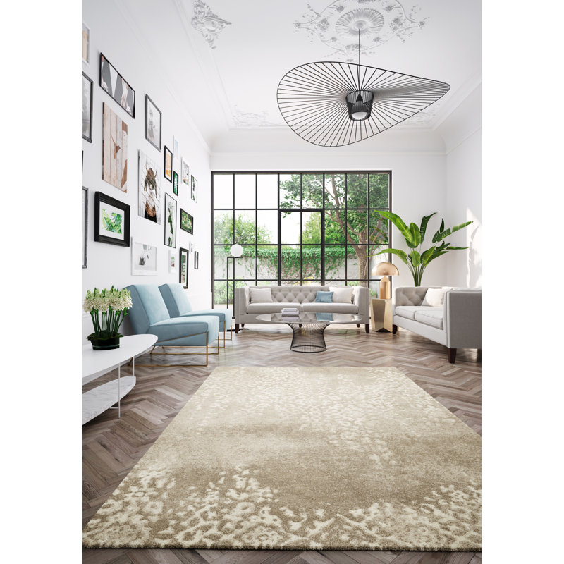 Cecile Shaggy Cream/Beige Rug, Rectangle 80cm x 150cm