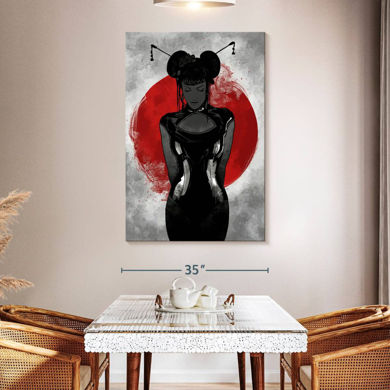 Sexy Geisha, 51" H x 34" W