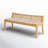 Donner Cane Back Cushioned Bench-1569490981