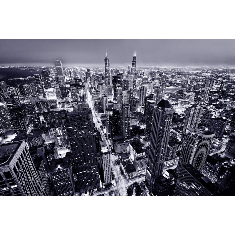 «Chrishaunda Chicago Downtown on Canvas» par Duha127, photographie, H 8 po x l 12 po