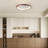 20" Flush Mount Modern Dimmable LED Ceiling Fan Light with App / Remote Control, Timer, 3 Color Temperatures