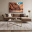 Art mural sur toile brun avec villes de Petra-1901286689