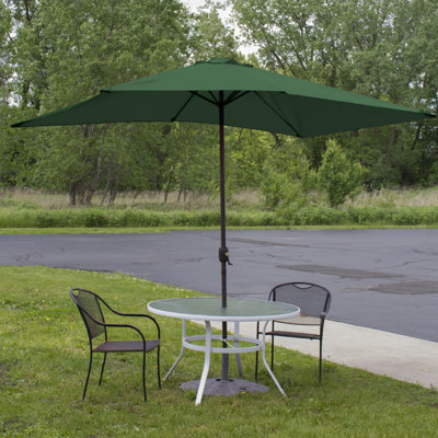 Parasol de marché pour l'extérieur de 10 pi avec manivelle à main Rawlins