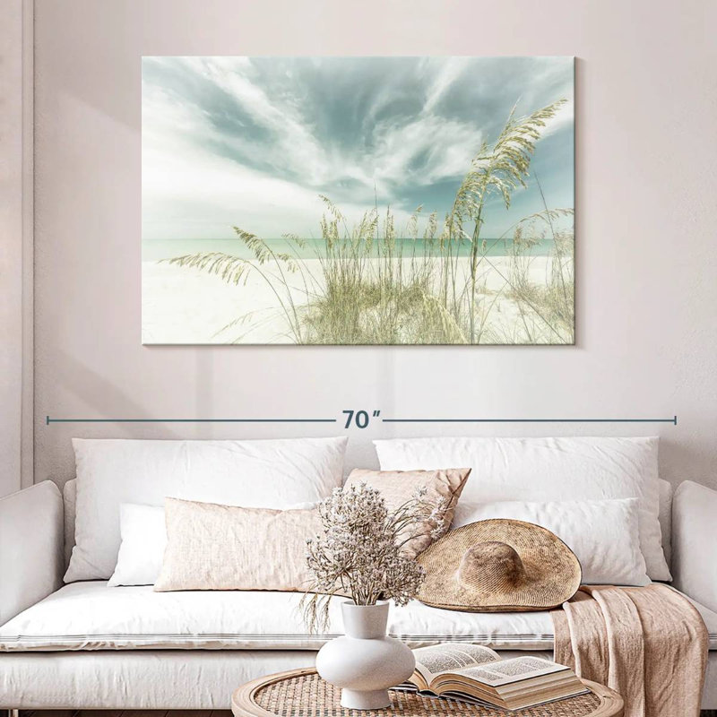 Harnek Heavenly Calmness On Beach Vintage, H 32 po x l 48 po
