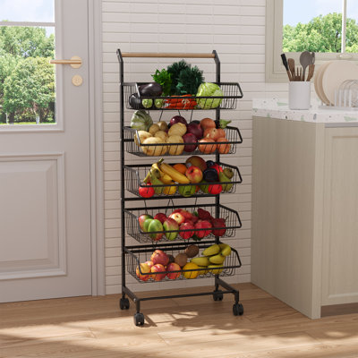 105cm H x 42cm W Utility Cart with Wheels