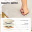 61cm Modern Upholstered Kitchen Counter Stool with Metal Sled Base & Faux Leather-1727760848-1727760857