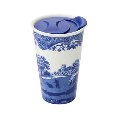 Spode Blue Italian Travel Mug 8Oz