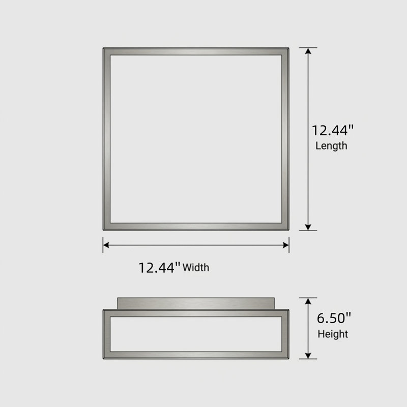 10-inch All-in-one Led Ceiling Light, Energy-efficient Led Fixture With 3 Color Temperature Options, Nickel brossé