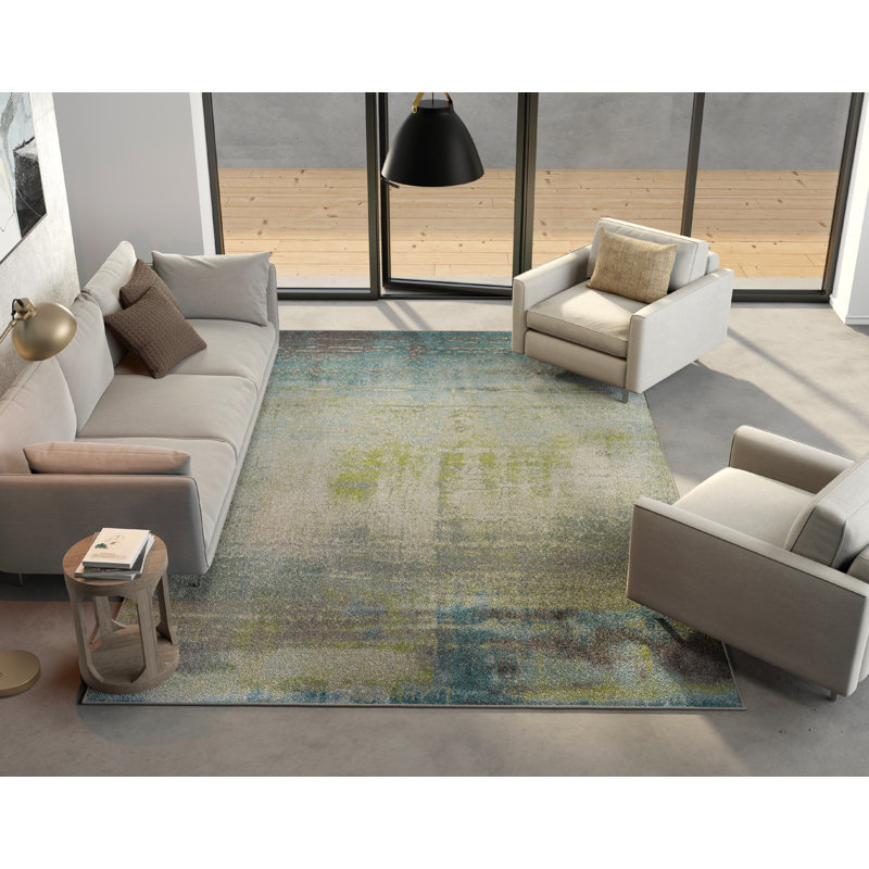 Leonidas Abstract Indoor Rug, Rectangle 6'7" x 9'6"