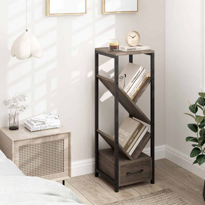 2 pièces 4 niveaux de rangement sur pied avec tiroirs anti-basculement