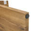 Console étroite de 43,4 pouces avec base en V, canapé d'entrée rustique pour petits espaces et esthétique moderne