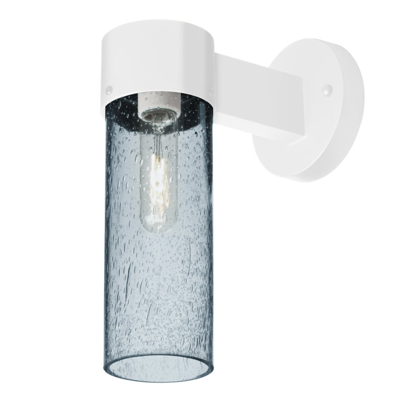 Cattalina Wall Light, Blue, White, 11.5" H x 5" W x 8.5" D