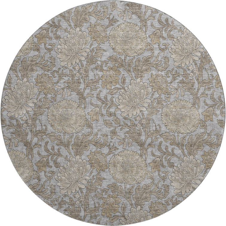 Premium Machine Washable Prisco Gray Rug