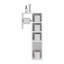 Armoire de rangement pour papier hygiénique Redmond, 4 compartiments, finition bois manufacturé