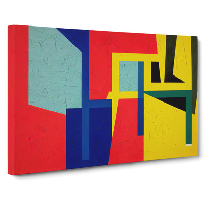 Lively Abstract Art - Wrapped Canvas