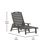 Merlene 3Pc Commercial Indoor And Outdoor Adirondack Set With 2 Loungers, Side Table-99111422