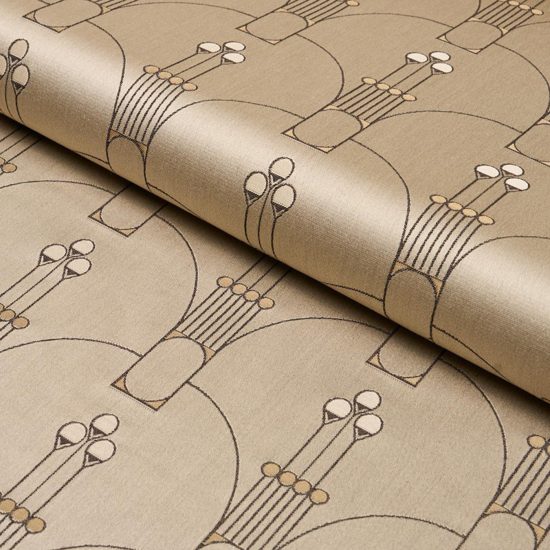 Swanson Scallop Fabric, Black