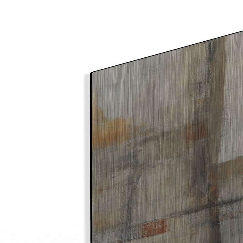 Art mural en métal «Aérien View 1» par Mike Schick, H 24 po x l 24 po