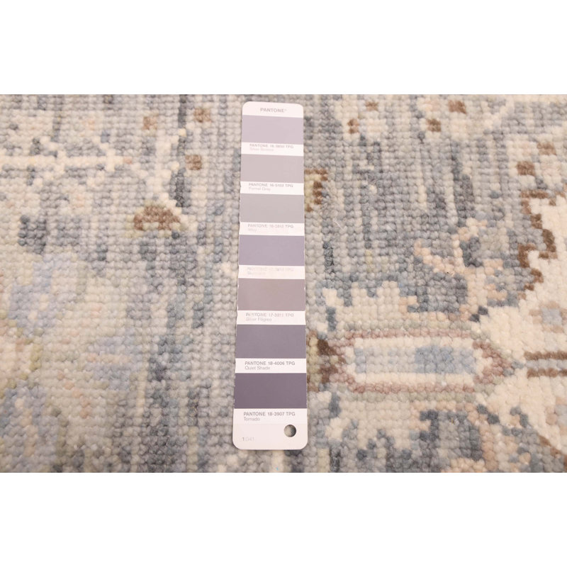 Tapis moderne gris Oushak 8 pi 1 po x 10 pi 3 po