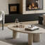 Table basse ovale en pierre-129221776