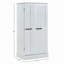 Armoire de rangement pour garde-manger, garde-manger autoportant avec portes et tablettes réglables, petit garde-manger pour cuisine, salle de bricolage