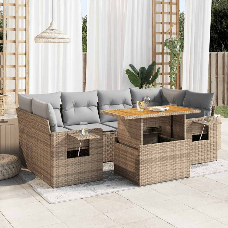  Garden Sofa Set Beige