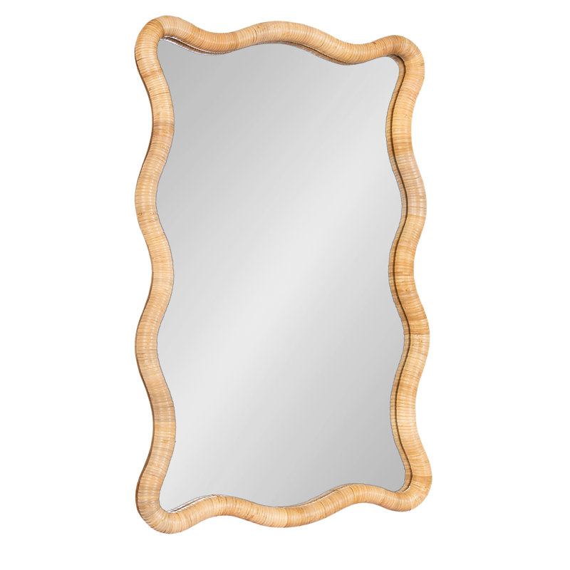 Rectangle Rattan Bathroom Wall Mirror