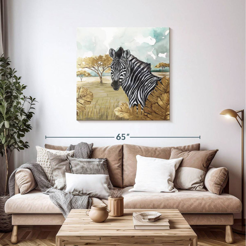 Crowle Zebras, 39" H x 39" W