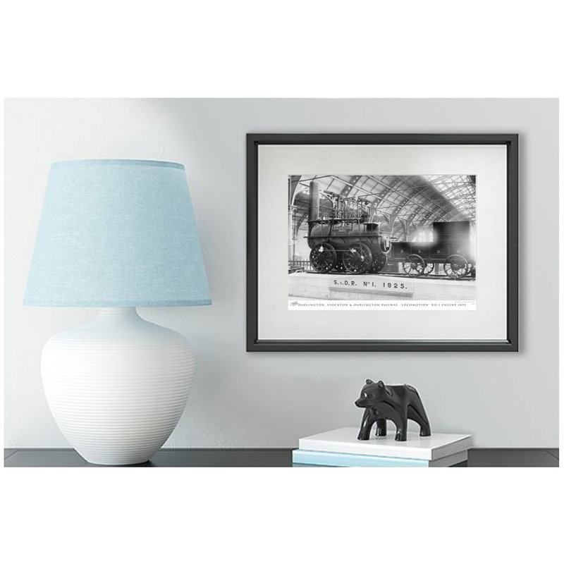 Darlington, Stockton & Darlington Railway, Locomotion No.1 Engine 1892 by Francis Frith - Single Picture Frame Print