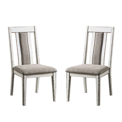 Ensemble de 2 chaises d'appoint rembourrées