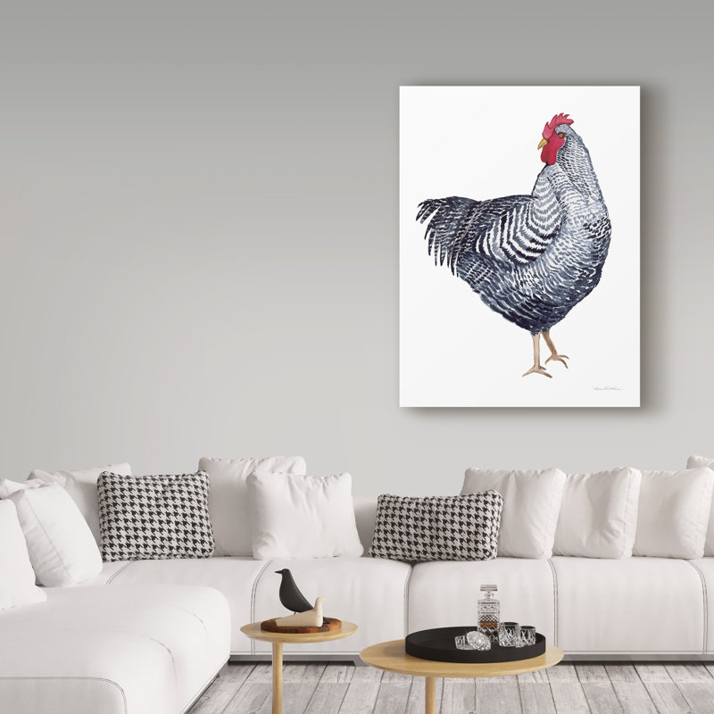 « life on the farm, élément de poulet », reproduction d’art sur toile tendue, H 19 po x l 14 po x P 2 po