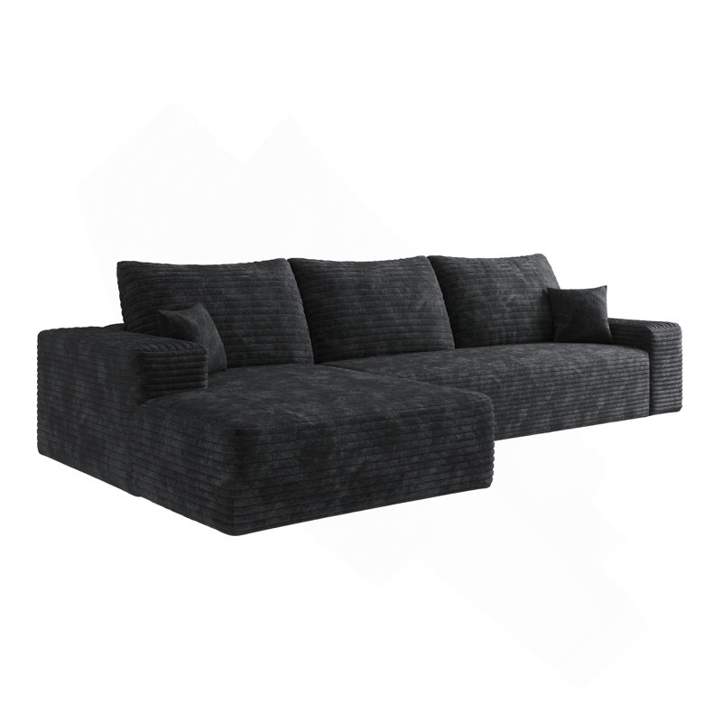 107" Cloud Sectional Couch With L-Shape Chaise