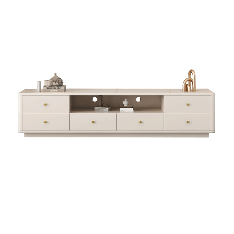 Meuble télé en chêne avec tiroirs, H 16,53 po x L 70,86 po x l 15,75 po