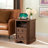 Loiret 2-Drawer Manufactured Wood Nightstand with Built-In Charging Station -1834474837